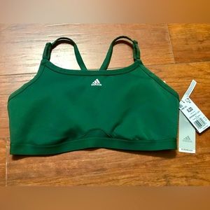 NWT Adidas Aeroreact LS Green Oxide Bra XLDD